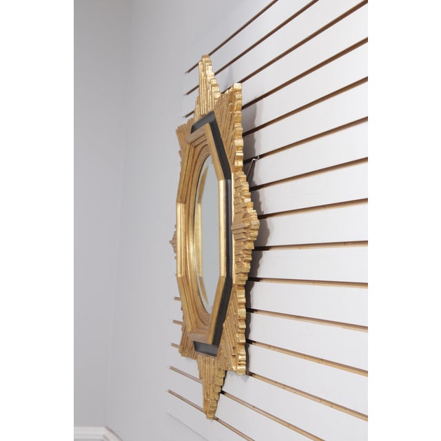 Modern Friedman Brothers Gold & Black Star Design Mirror For Sale - Image 3 of 13