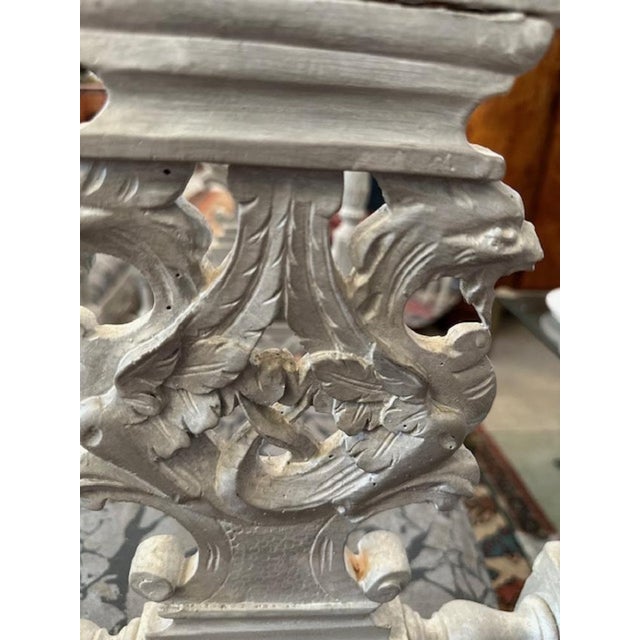 Vintage Carved and Lacquered Chairs, Set of 4 For Sale - Image 9 of 18
