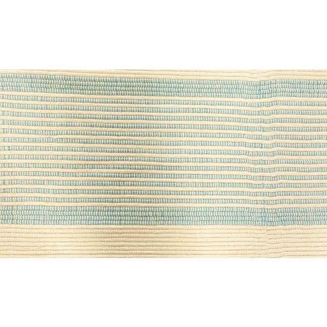 Modern Geometric Cut-Pile Flat Weave Wool Runner by Doris Leslie Blau For Sale In New York - Image 6 of 7