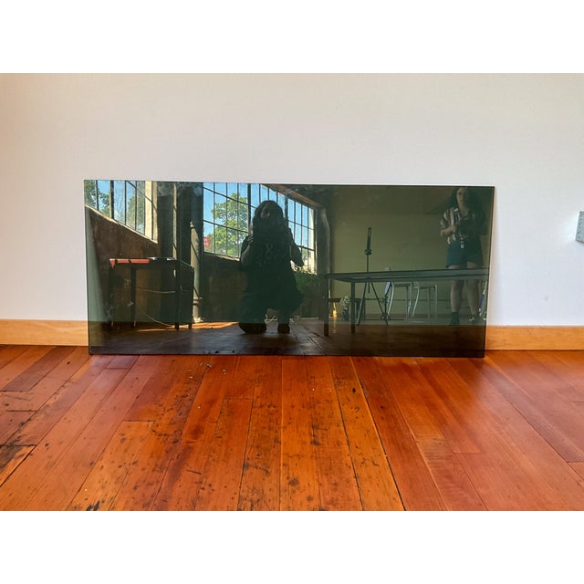Florence Knoll Attributed Aluminum and Smoked Glass Coffee Table For Sale In Portland, OR - Image 6 of 9