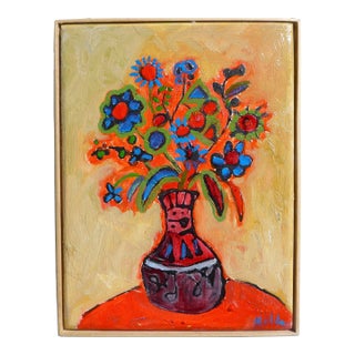 Martha Holden "Flowers in Red" For Sale