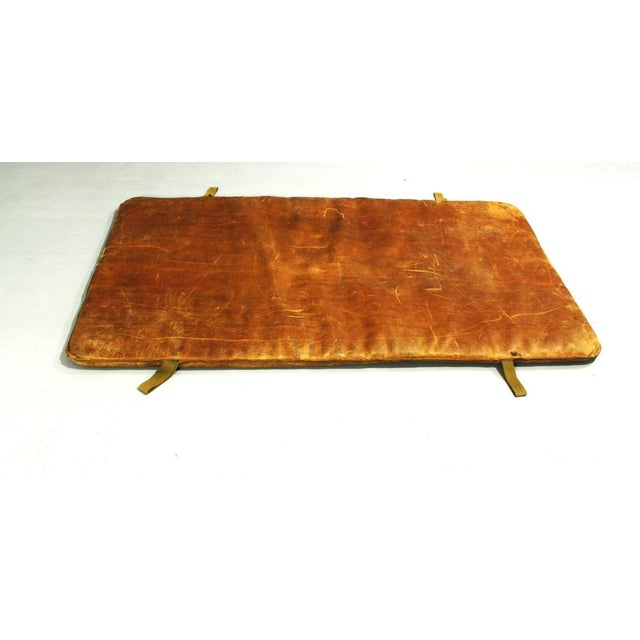 Vintage leather gym mat from the 1930s. It is made from a thick cow leather. It is in good original condition with nice...
