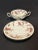 Minton 1950s Minton Ancestral Footed Cream Soup Bowl & Saucer Sets English Bone China- 8 Sets For Sale - Image 4 of 9