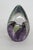 Glass Eye Studio Ges Purple Passion Flower Dichroic Art Egg Paperweight 5194b For Sale - Image 9 of 14
