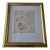 Vintage Mid Century Modern Signed Café Scene For Sale