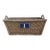 Rustic Primitive Farmhouse French Wicker Market Basket With Number Plate For Sale