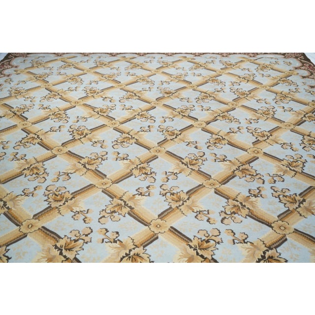 Early 21st Century Turkish Oushak Rug 10'0" X 14'0" For Sale - Image 5 of 9