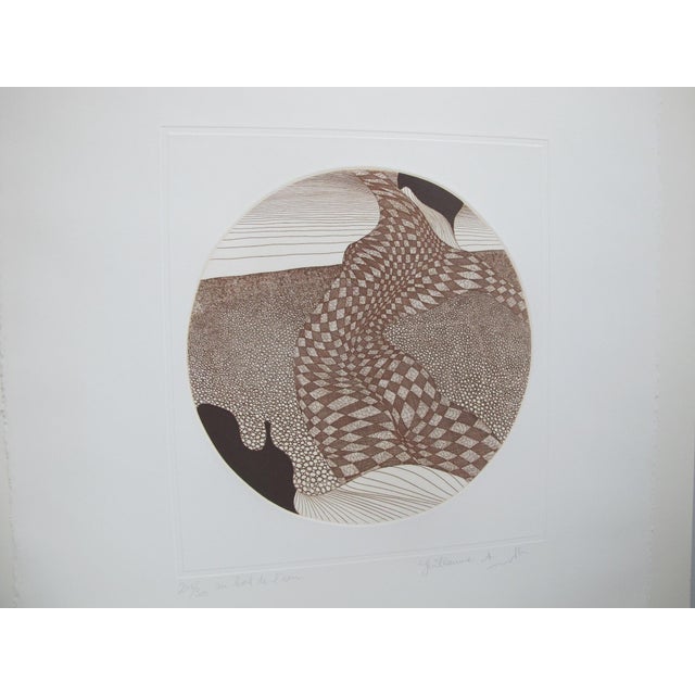 Brown Guillaume Azoulay Au Bord De l'Eau Signed Limited Edition Harlequin Print For Sale - Image 8 of 10