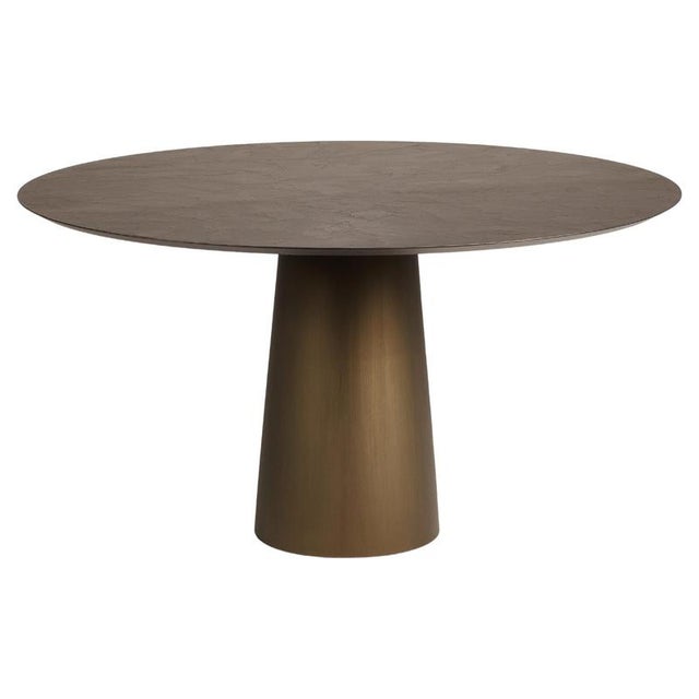 Bronze Fungo 1400 Round Table with Concrete Frame by Disain1971 For Sale - Image 6 of 6