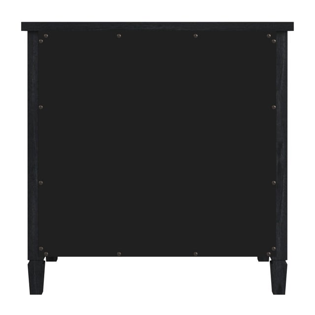Flagstaff 30 in. W Rectangular Wood 3 Drawer Dresser, Washed Black For Sale In Chicago - Image 6 of 8