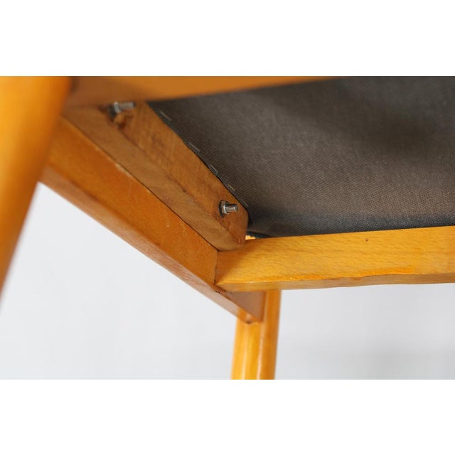 Beech Dining Chairs attributed to Ton for Thonet, Czechoslovakia, 1970s, Set of 4 For Sale - Image 18 of 18