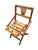 George Nelson 1950s George Nelson Inspired Child-Size Folding Wood Slat Chair, Pair For Sale - Image 4 of 6