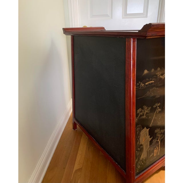 1990s Vintage Chinoiserie Chest With Brass Lock For Sale - Image 14 of 18