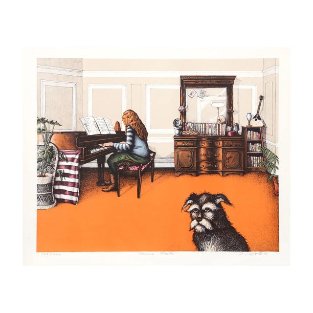 R. Grote "Bessi's Sonata" Lithograph For Sale