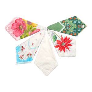 Vintage Set of 5 Women’s Floral Handkerchiefs