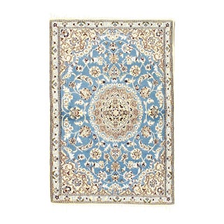 Pasargad DC Fine Hand Knotted Wool & Silk Rug For Sale
