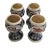 1970s 1970s Mid-Century Modern West German Gerzit Ceramic Wine Chalices - Set of 4 For Sale - Image 5 of 13