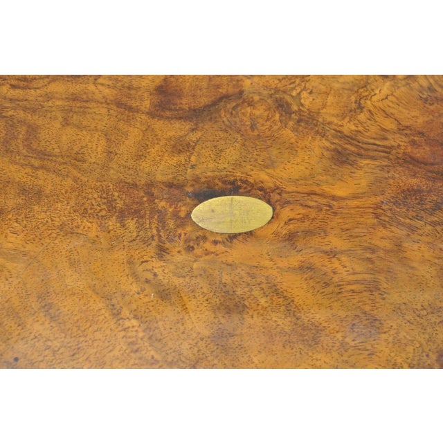 Mid 19th Century Antique English Victorian Burl Walnut Small Lap Desk Box With Fitted Interior For Sale - Image 5 of 12