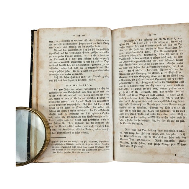 Rustic Die Homoopathie by Von Bonning Hausen Book Rare For Sale - Image 3 of 9