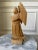 1970s Vintage Handcarved Cubist Folk Art Wooden Angel Sculpture For Sale - Image 5 of 13