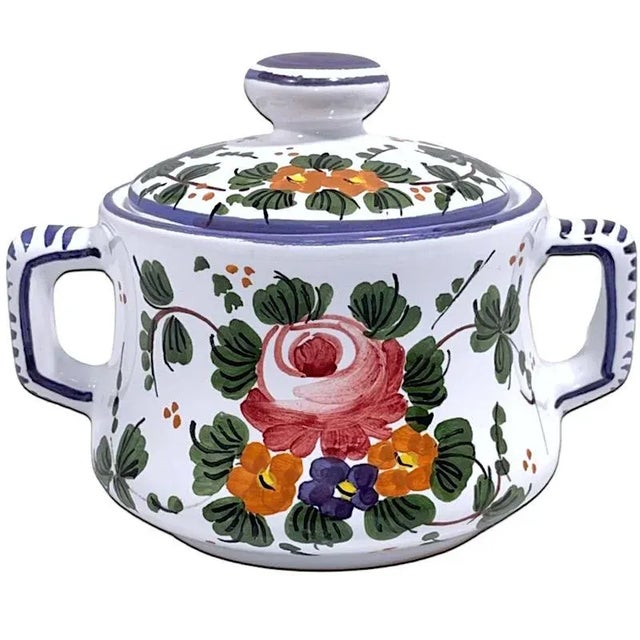 Traditional Rosa Sugar Bowl For Sale - Image 3 of 4