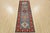 Farmhouse Kazak Runner 2’8” X 7’7” Blue Wool Tribal Hand-Knotted Oriental Rug For Sale - Image 3 of 12