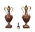 Elevate your interior to true palace-level grandeur with this exceptional pair of palatial-sized rouge marble and gilt...