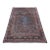 Early 1900s Persian Bibikabad Rug, Hand-Knotted Herati Geometric Pattern, Rust Red & Blue, 9’ X 12’ For Sale