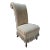 1990s Vintage New Old Stock High Back Upholstered Chair For Sale