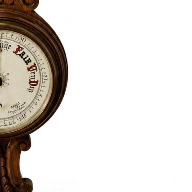 English Oak Barometer, 20th Century For Sale - Image 5 of 6