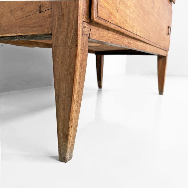 Italian Wooden Chest of Drawers with Iron Handles, 1930s For Sale - Image 10 of 18