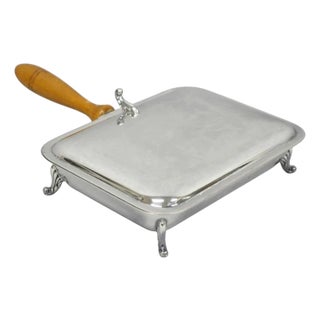Vintage Victorian Silver Plated Crumb Catcher Table Butler by Sf Co For Sale