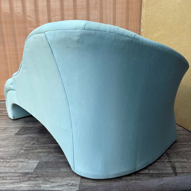 Textile 1990s Postmodern Art Deco Revival Chaise Lounge by Carson's Furniture. For Sale - Image 7 of 18