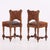 A Pair of Italian Renaissance Revival Mahogany "Upright" Small Side Chairs, 19th C. For Sale - Image 4 of 6