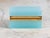 Turquoise Opaline Rectangular Box With Brass Mounts, France Early 20th C. For Sale In New York - Image 6 of 7