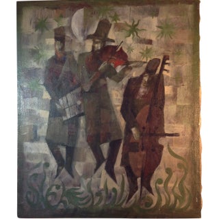 Oil Painting on Canvas - Jerzy Duda Gracz 1967 For Sale