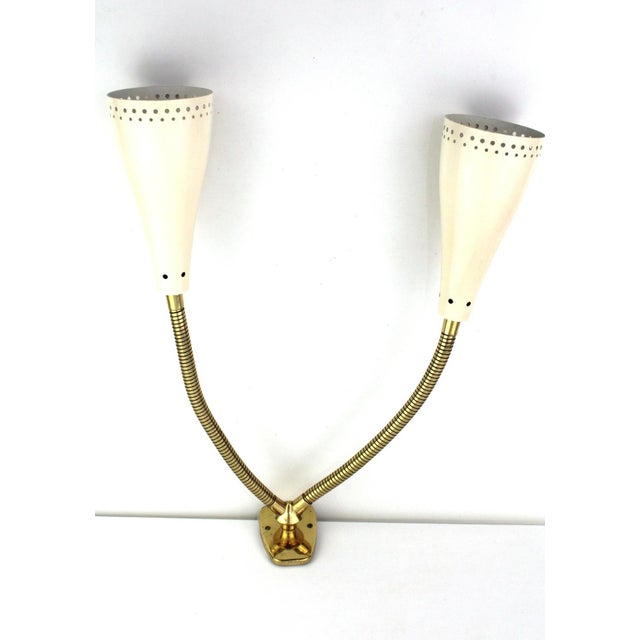 Mid-Century Modern Flex Arms Wall Lamp by Rupert Nikoll for Rupert Nikoll, 1950s For Sale - Image 3 of 17