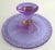 1990s 1990s Fire & Light Neodymium Lavender Glass Cake Plate, Signed For Sale - Image 5 of 14