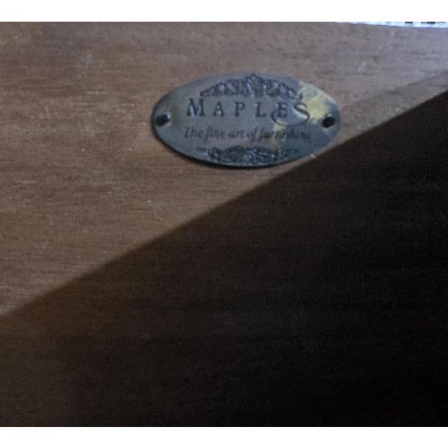 Wood Antique Mahogany Chest by Maples, 1900 For Sale - Image 7 of 12