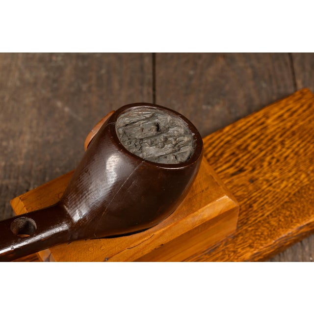 Brown Mid 20th Century Figural Pipe Presentation Stand For Sale - Image 8 of 8