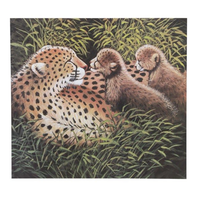 Caroline Schultz, "Cheetah Love", Photorealist Animal Print For Sale