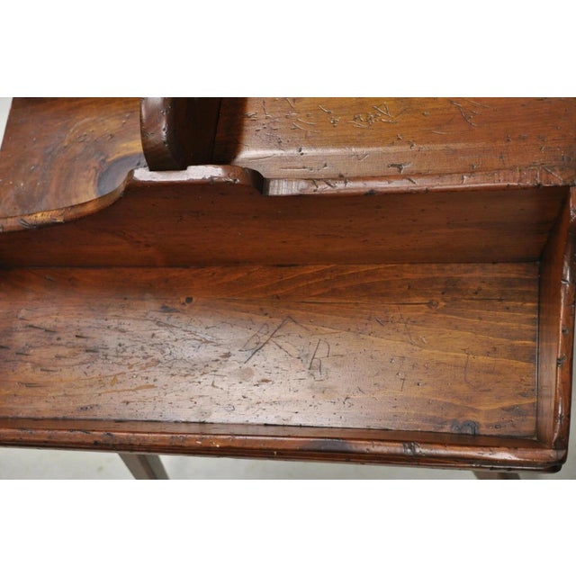 Vintage Pine Wood Primitive French Country Cobblers Work Stand Side Table For Sale - Image 9 of 12