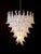 Glass 75 White Petal Chandeliers, Murano, 1990s, Set of 2 For Sale - Image 11 of 18