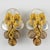 Monique Vedie, Line Vautrin School Golden Talosel Resin Clip Earrings For Sale - Image 4 of 9