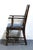 Brown Vintage Antique Solid Oak Rustic Gothic Jacobean Tudor Style Dining Arm Chair For Sale - Image 8 of 11