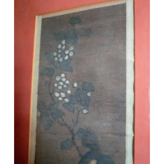 19th Century or Earlier Chinese Silk Scroll Painting With Pekingese Dogs For Sale - Image 9 of 10