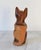 Wood Mid-Century Hand-Carved Solid Wood Vintage Cat Sculpture For Sale - Image 7 of 10