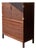 Vintage 1960s Danish Mid-Century Rosewood Brass Hinge High Chest by Svend Langkilde For Sale