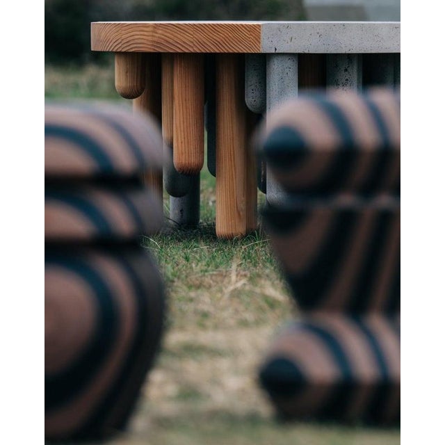 Brown Matek Rooted Coffee Table in Recycled Composite by Project Materia For Sale - Image 8 of 9