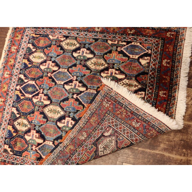 Antique Qashqai Bag/ Rug, Unusual For Sale - Image 4 of 9